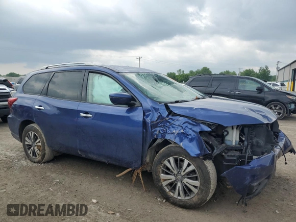 2019 Nissan Pathfinder SV z VIN 5N1DR2MM8KC636436, wystawiony jako Copart lot #59917995 z przebiegiem Nie podano mil oraz Szkoda całkowita • Salvage title. Historia ofert i sprzedaży dostępna na DreamBid. Obrazek 4.