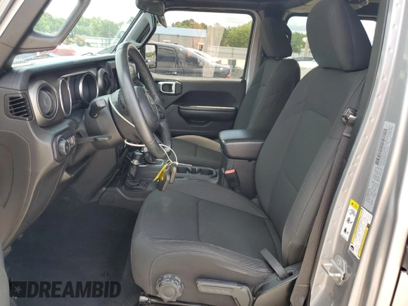 2018 Jeep Wrangler Unlimited Sport S with VIN 1C4HJXDG2JW136211, listed as a Copart auction lot 60080455 with 66,107 mi miles and Salvage title. Bid and sale history available at DreamBid. Image 7.