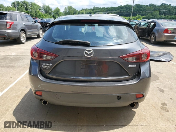 2015 Mazda 3 i Touring with VIN JM1BM1L74F1255247, listed as a Copart auction lot 60755455 with 102,554 mi miles and Salvage title. Bid and sale history available at DreamBid. Image 6.