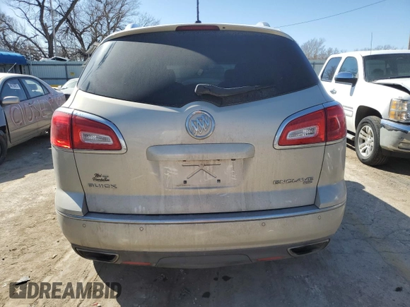2014 Buick Enclave Leather with VIN 5GAKVBKD6EJ368384, listed as a Copart auction lot 48635855 with 202,879 mi miles and Salvage Title. Bid and sale history available at DreamBid. Image 6.