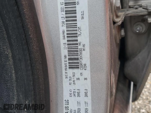 2019 Ram 1500 Limited with VIN 1C6SRFPT3KN700383, listed as a Copart auction lot 58071425 with Not provided miles and Salvage title. Bid and sale history available at DreamBid. Image 12.