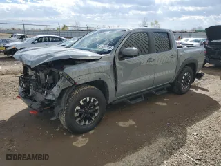 2024 Nissan Frontier SV with VIN 1N6ED1EJ7RN641631, listed as a Copart auction lot 88875185 with 6,602 mi miles and Salvage Title. Bid and sale history available at carsss.com. Image 1.