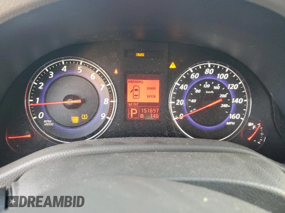 2007 Infiniti G35 G35x with VIN JNKBV61FX7M806638, listed as a Copart auction lot 74701224 with 151,697 mi miles and Salvage Title. Bid and sale history available at DreamBid. Image 9.