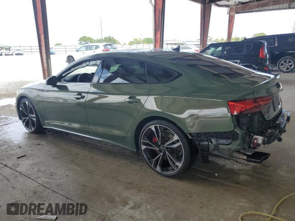 2023 Audi S5 Sportback Premium Plus z VIN WAUC4CF58PA066111, wystawiony jako Copart lot #48360585 z przebiegiem 19 184 mil mil oraz Nie do naprawy • Non repairable. Historia ofert i sprzedaży dostępna na DreamBid. Obrazek 2.