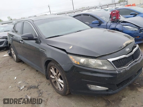 2013 Kia Optima EX with VIN 5XXGN4A78DG154186, listed as a IAAI auction lot 41911184 with 195,666 mi miles. Bid and sale history available at carsss.com. Image 1.