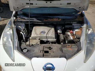 2015 Nissan LEAF SV with VIN 1N4AZ0CP4FC317702, listed as a Copart auction lot 54688805 with 80,491 mi miles and Salvage Title. Bid and sale history available at carsss.com. Image 11.
