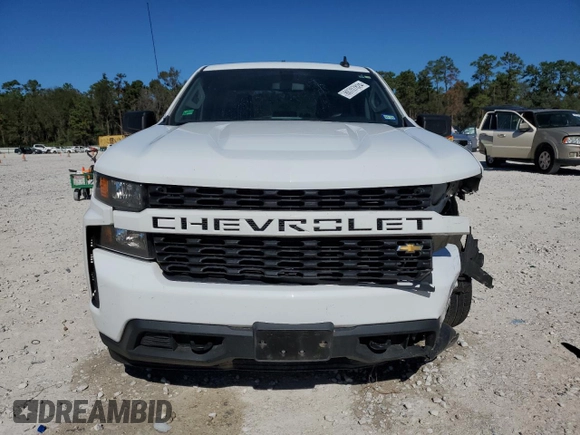 2020 Chevrolet Silverado 1500 Custom with VIN 1GCRWBEK8LZ243650, listed as a Copart auction lot 80707824 with 80,320 mi miles and Salvage Title. Bid and sale history available at carsss.com. Image 5.