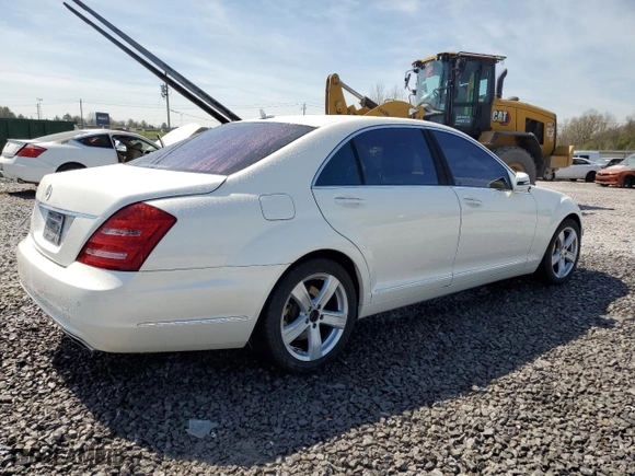 2012 Mercedes-Benz S-Class S 550 with VIN WDDNG7DB5CA467845, listed as a Copart auction lot 50801425 with 89,807 mi miles and Salvage Title. Bid and sale history available at carsss.com. Image 3.