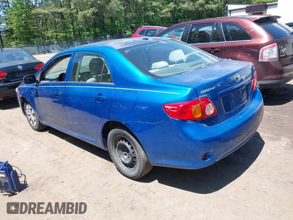 2009 Toyota Corolla with VIN 2T1BU40E69C167904, listed as a IAAI auction lot 42206415 with 201,694 mi miles. Bid and sale history available at carsss.com. Image 3.