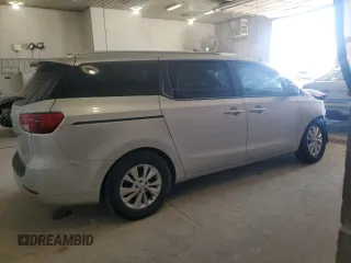 2016 Kia Sedona LX with VIN KNDMB5C1XG6081884, listed as a Copart auction lot 50050535 with 201,457 mi miles and Salvage Title. Bid and sale history available at carsss.com. Image 3.