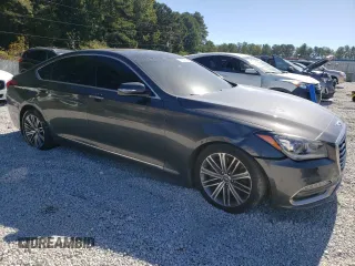 2018 Genesis G80 3.8L with VIN KMHGN4JE0JU225008, listed as a Copart auction lot 75508824 with 98,453 mi miles and Clean Title. Bid and sale history available at carsss.com. Image 4.