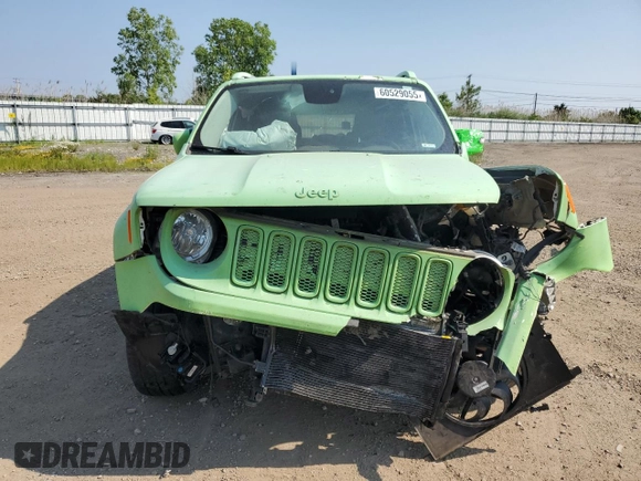 2016 Jeep Renegade Limited with VIN ZACCJBDT8GPC60046, listed as a Copart auction lot 60529055 with 110,282 mi miles and Salvage title. Bid and sale history available at DreamBid. Image 5.