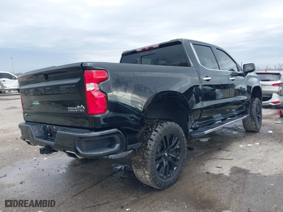 2020 Chevrolet Silverado 1500 High Country with VIN 3GCPWFEDXLG178011, listed as a IAAI auction lot 41684515 with 87,312 mi miles. Bid and sale history available at carsss.com. Image 4.