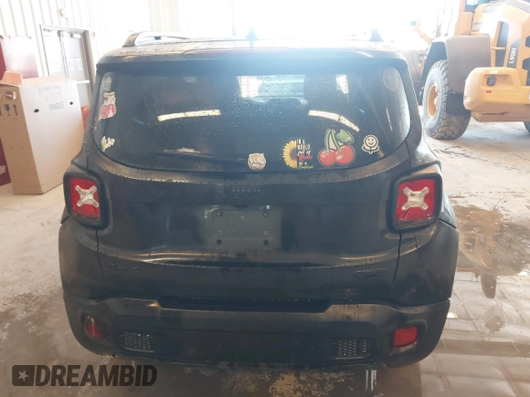 2017 Jeep Renegade Latitude with VIN ZACCJBBB4HPF21586, listed as a IAAI auction lot 41563503 with 134,606 mi miles. Bid and sale history available at carsss.com. Image 16.