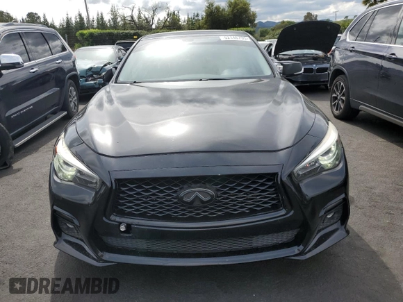 2018 Infiniti Q50 3.0t LUXE with VIN JN1EV7AP2JM590114, listed as a Copart auction lot 52146795 with 89,714 mi miles and Salvage Title. Bid and sale history available at carsss.com. Image 5.
