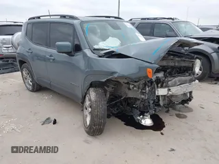 2018 Jeep Renegade Latitude with VIN ZACCJABB9JPH85547, listed as a IAAI auction lot 41511374 with 79,837 mi miles. Bid and sale history available at carsss.com. Image 1.