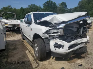2024 Ram 2500 Laramie with VIN 3C6UR5FL6RG366874, listed as a Copart auction lot 63805425 with 18,460 mi miles and Salvage title. Bid and sale history available at DreamBid. Image 4.