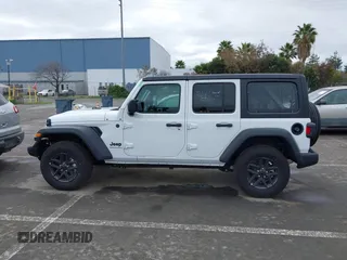 2025 Jeep Wrangler Sport S with VIN 1C4PJXDN0SW524002, listed as a IAAI auction lot 41625940 with 1,924 mi miles and . Bid and sale history available at DreamBid. Image 14.