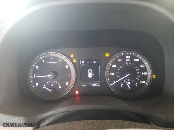 2018 Hyundai Tucson SE with VIN KM8J23A46JU623632, listed as a Copart auction lot 48915425 with 114,674 mi miles and Salvage Title. Bid and sale history available at carsss.com. Image 9.