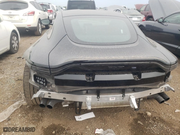 2023 Aston Martin Vantage with VIN SCFSMGAW7PGN07196, listed as a Copart auction lot 55477894 with 2,195 mi miles and Salvage Title. Bid and sale history available at carsss.com. Image 6.