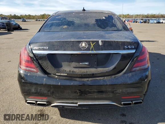 2018 Mercedes-Benz S 63 AMG with VIN WDDUG8JB0JA361449, listed as a Copart auction lot 77547564 with 41,408 mi miles and Salvage Title. Bid and sale history available at DreamBid. Image 6.