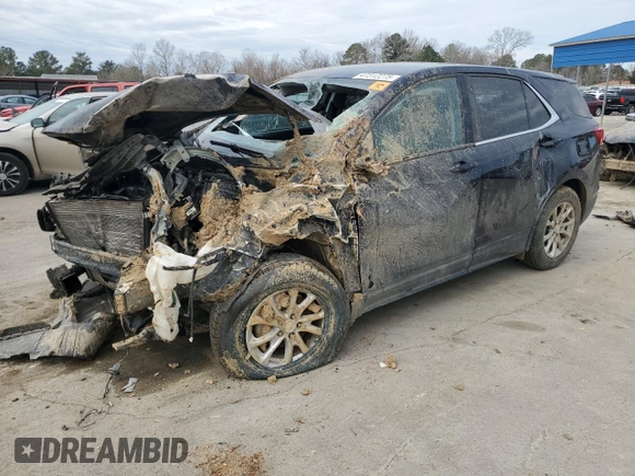 2021 Chevrolet Equinox LT with VIN 3GNAXKEV2MS125376, listed as a Copart auction lot 47312275 with 112,292 mi miles and Salvage Title. Bid and sale history available at DreamBid. Image 1.