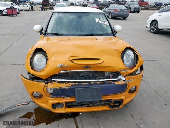2015 MINI Cooper Hardtop S with VIN WMWXP7C59FT740435, listed as a Copart auction lot 51494815 with 70,544 mi miles and Salvage Title. Bid and sale history available at carsss.com. Image 5.