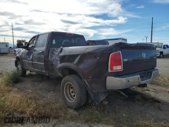 2015 Ram 3500 Laramie with VIN 3C63RRJL6FG688274, listed as a Copart auction lot 71990594 with 157,809 mi miles and Salvage Title. Bid and sale history available at carsss.com. Image 2.