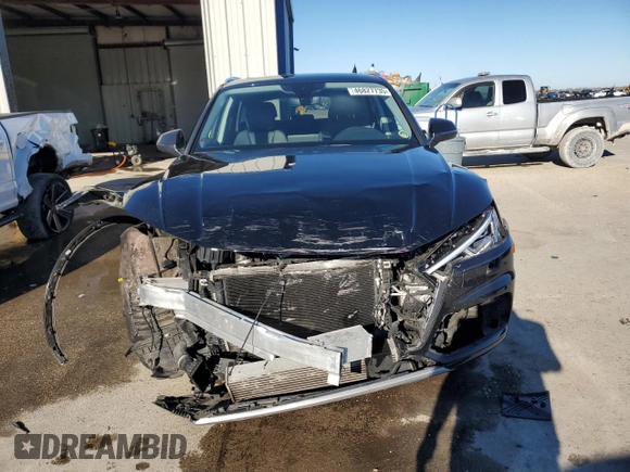 2018 Audi Q5 Premium Plus with VIN WA1BNAFY3J2073828, listed as a Copart auction lot 46827735 with Not Provided miles and Salvage Title. Bid and sale history available at DreamBid. Image 5.