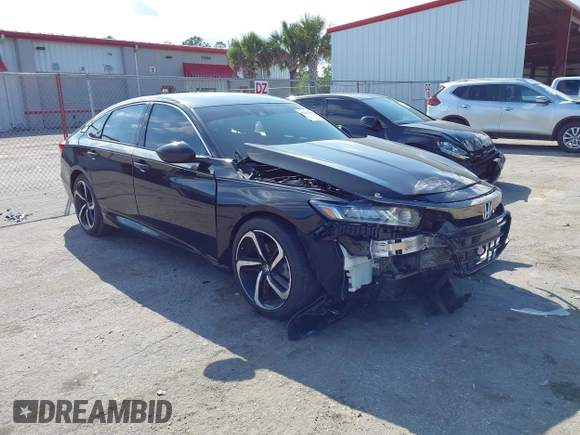 2019 Honda Accord Sedan Sport 1.5T with VIN 1HGCV1F34KA072372, listed as a IAAI auction lot 41433207 with 47,002 mi miles. Bid and sale history available at carsss.com. Image 1.