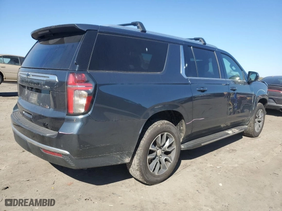 2021 Chevrolet Suburban LT with VIN 1GNSKCKD4MR482940, listed as a Copart auction lot 77072314 with 61,739 mi miles and Salvage Title. Bid and sale history available at carsss.com. Image 3.