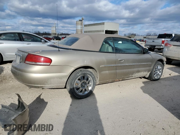 2004 Chrysler Sebring Limited z VIN 1C3EL65R14N257513, wystawiony jako Copart lot #84049844 z przebiegiem 82 402 mil mil oraz Szkoda całkowita • Salvage title. Historia ofert i sprzedaży dostępna na DreamBid. Obrazek 3.