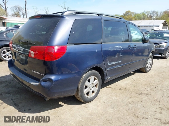 2006 Toyota Sienna CE with VIN 5TDZA23C56S540813, listed as a IAAI auction lot 42064424 with 190,936 mi miles and . Bid and sale history available at DreamBid. Image 4.
