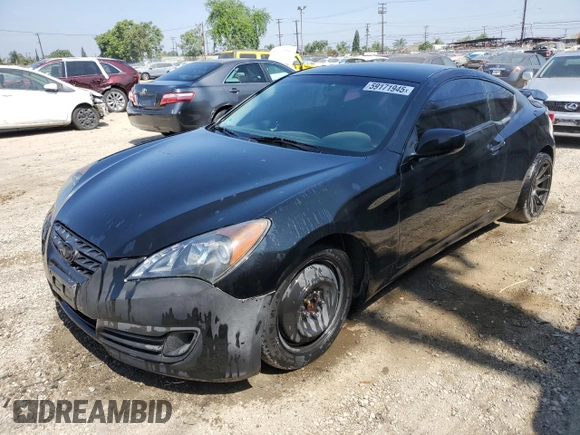 2011 Hyundai Genesis Coupe with VIN KMHHT6KD3BU044983, listed as a Copart auction lot 59171945 with 117,334 mi miles and Salvage title. Bid and sale history available at DreamBid. Image 1.