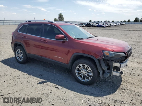 2019 Jeep Cherokee Latitude Plus with VIN 1C4PJMLXXKD250658, listed as a Copart auction lot 62199565 with 95,224 mi miles and Salvage title. Bid and sale history available at DreamBid. Image 4.