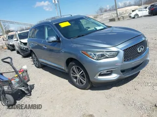 2016 Infiniti QX60 with VIN 5N1AL0MNXGC502116, listed as a IAAI auction lot 41843563 with 120,020 mi miles. Bid and sale history available at carsss.com. Image 1.