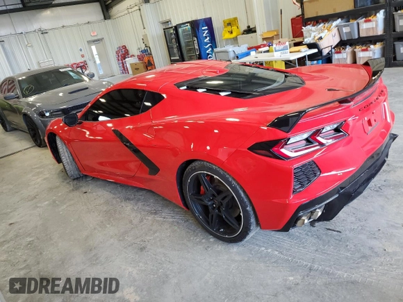 2022 Chevrolet Corvette 2LT with VIN 1G1YB2D49N5100574, listed as a Copart auction lot 60248394 with 6,066 mi miles and Salvage Title. Bid and sale history available at carsss.com. Image 2.
