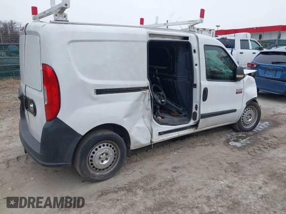 2015 Ram ProMaster City Cargo Tradesman with VIN ZFBERFAT0F6199101, listed as a IAAI auction lot 41622279 with 174,422 mi miles. Bid and sale history available at carsss.com. Image 4.