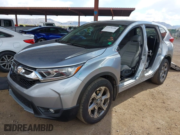 2019 Honda CR-V EX with VIN 5J6RW1H57KA043415, listed as a IAAI auction lot 41970188 with 27,363 mi miles. Bid and sale history available at carsss.com. Image 17.