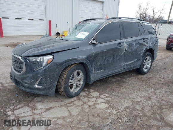 2019 GMC Terrain SLE with VIN 3GKALMEV9KL318796, listed as a IAAI auction lot 41708377 with 106,968 mi miles and . Bid and sale history available at DreamBid. Image 2.