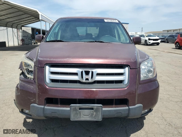 2007 Honda Pilot EX with VIN 5FNYF28437B008321, listed as a Copart auction lot 53106255 with 274,603 mi miles and Salvage Title. Bid and sale history available at carsss.com. Image 5.