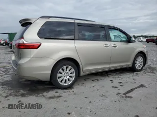 2017 Toyota Sienna XLE with VIN 5TDDZ3DC7HS170619, listed as a Copart auction lot 58575075 with 153,184 mi miles and Clean title. Bid and sale history available at DreamBid. Image 3.