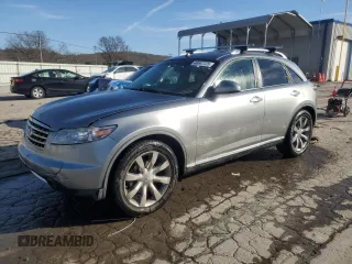 2008 Infiniti FX35 with VIN JNRAS08U48X101003, listed as a Copart auction lot 46647725 with 208,768 mi miles and Salvage Title. Bid and sale history available at carsss.com. Image 1.