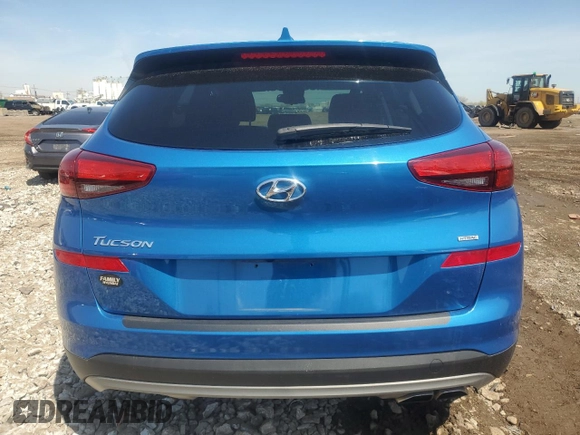 2020 Hyundai Tucson SEL with VIN KM8J3CAL7LU110607, listed as a Copart auction lot 54357025 with 40,020 mi miles and Salvage title. Bid and sale history available at DreamBid. Image 6.