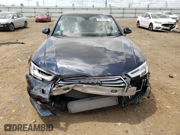 2018 Audi A4 Premium Plus with VIN WAULMAF47JA118900, listed as a Copart auction lot 52145162 with 47,662 mi miles. Bid and sale history available at carsss.com. Image 9.