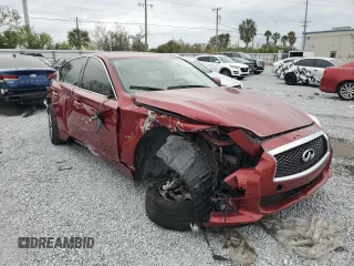 2016 Infiniti Q50 Premium with VIN JN1EV7AP8GM302802, listed as a Copart auction lot 88995315 with Not provided miles and Salvage title. Bid and sale history available at DreamBid. Image 4.