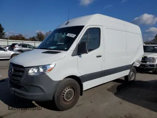 2021 Mercedes-Benz Sprinter Cargo with VIN W1Y4EBHY3MT057270, listed as a Copart auction lot 74331543 with 24,446 mi miles. Bid and sale history available at carsss.com. Image 1.