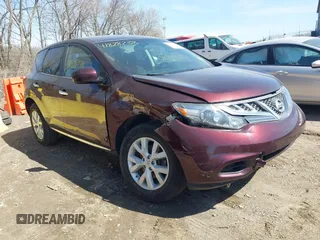 2014 Nissan Murano SV z VIN JN8AZ1MU2EW415553, wystawiony jako IAAI lot #41828238 z przebiegiem 154 909 mil mil oraz . Historia ofert i sprzedaży dostępna na DreamBid. Obrazek 1.