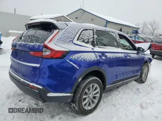 2024 Honda CR-V EX-L with VIN 5J6RS4H7XRL011278, listed as a Copart auction lot 87604255 with 0 mi miles and Salvage Title. Bid and sale history available at carsss.com. Image 3.