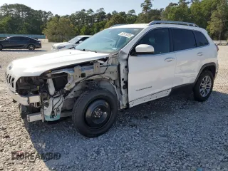 2019 Jeep Cherokee Latitude Plus with VIN 1C4PJLLB9KD204771, listed as a Copart auction lot 52573325 with 123,150 mi miles and Salvage Title. Bid and sale history available at carsss.com. Image 1.